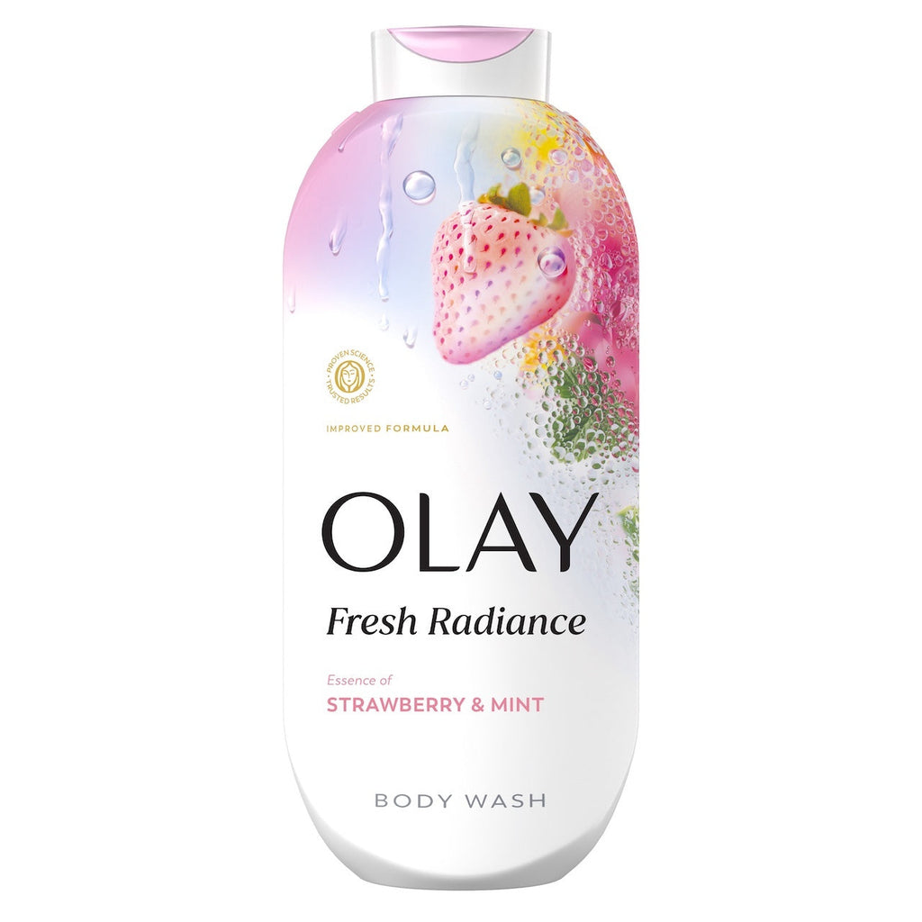 Olay Fresh Radiance Body Wash with Essence of Strawberry and Mint