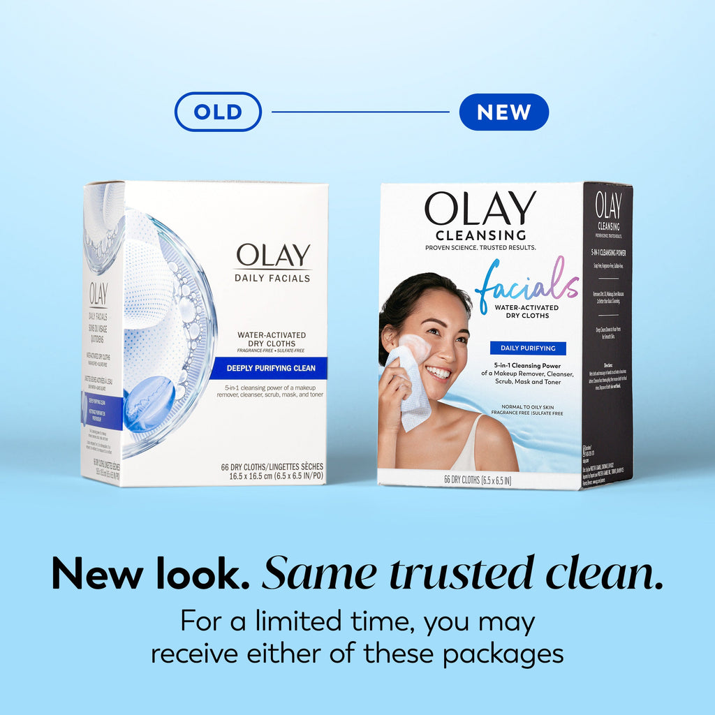 Daily Facials | Cleansing Cloths | Deeply Purifying Clean. 66 Ct