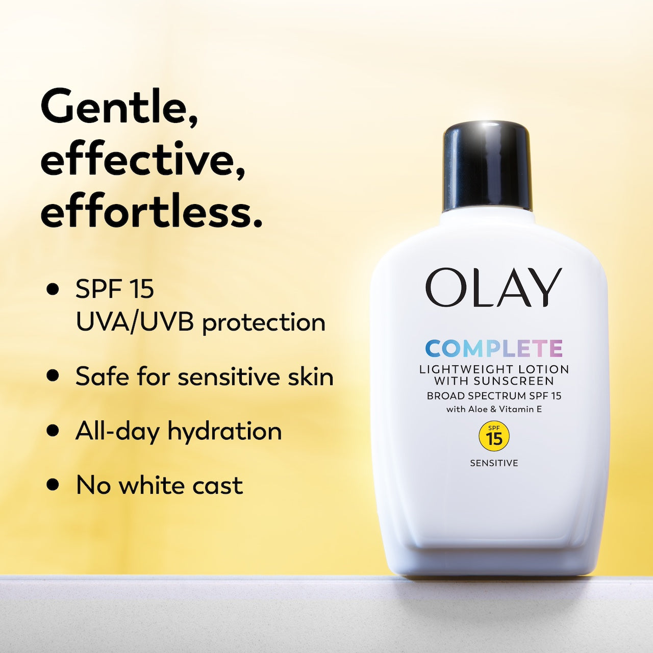 Complete Lotion Moisturizer Sensitive with Sunscreen SPF 15 6oz