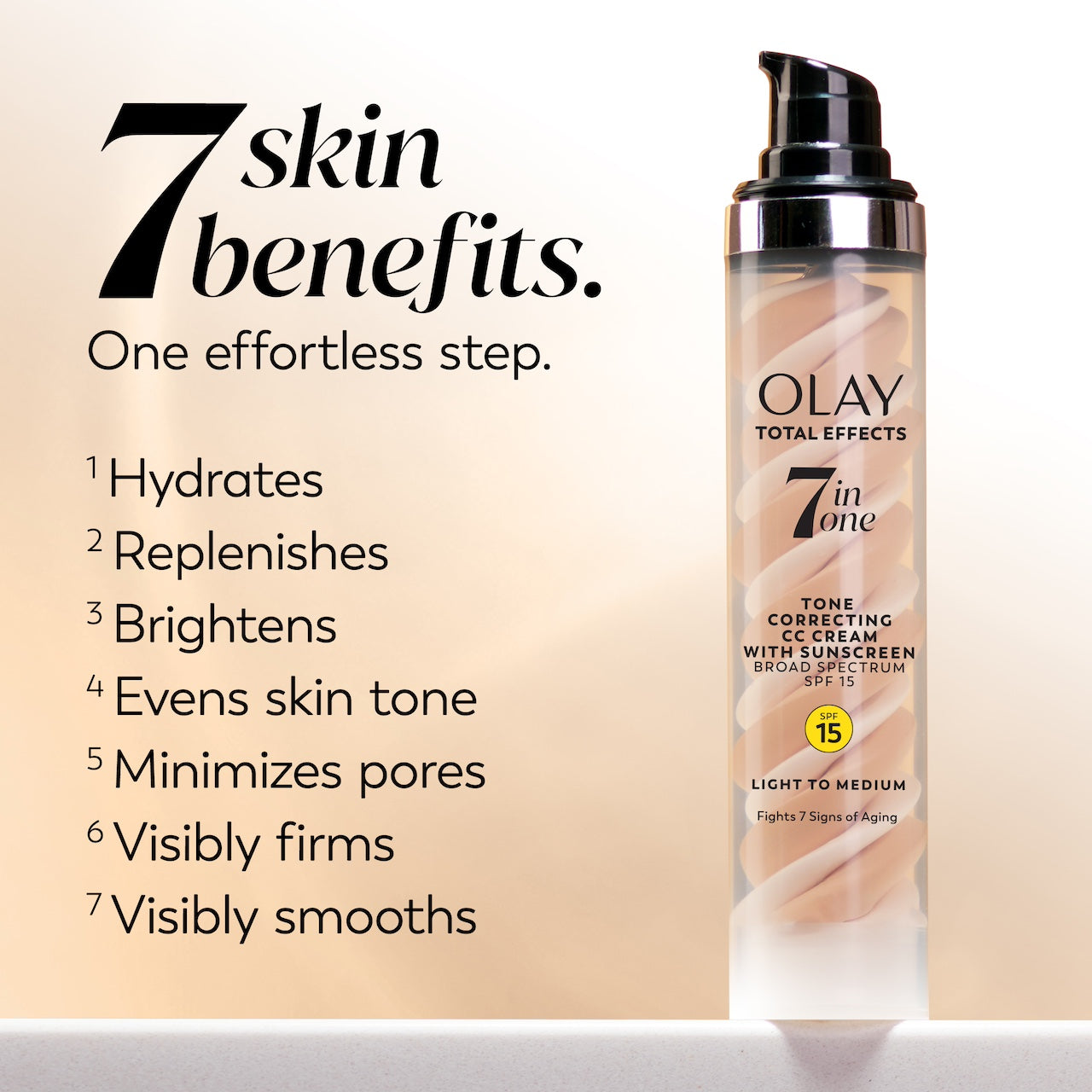 Total Effects 7 In One CC Tone Correcting Moisturizer SPF 15