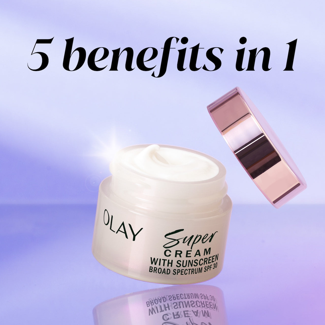Olay Super Cream Mini with Sunscreen SPF 30. Ultra Lightweight SPF Face Moisturizer