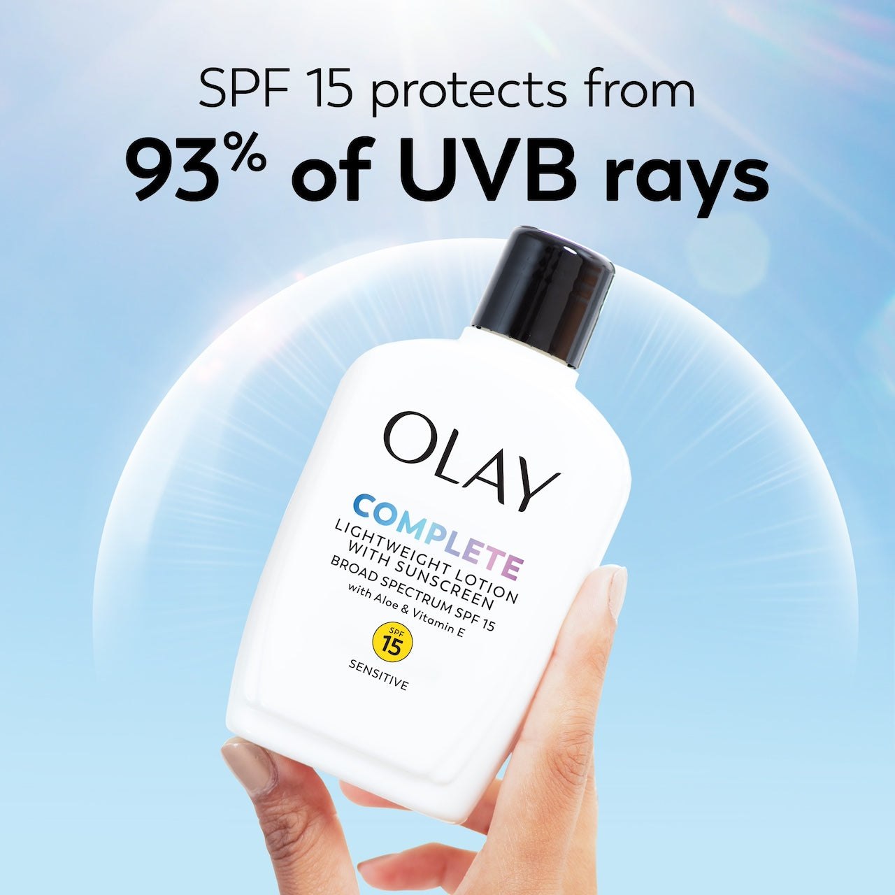 Complete Lotion Moisturizer Sensitive with Sunscreen SPF 15 6oz