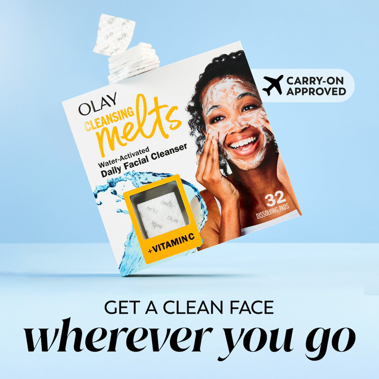Olay Cleansing Melts + Vitamin C | 32 Count