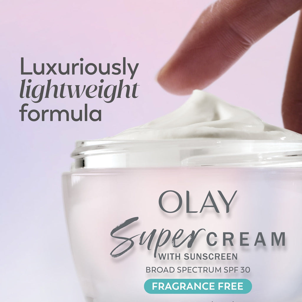 Olay Super Cream with Sunscreen SPF 30 | Fragrance-Free