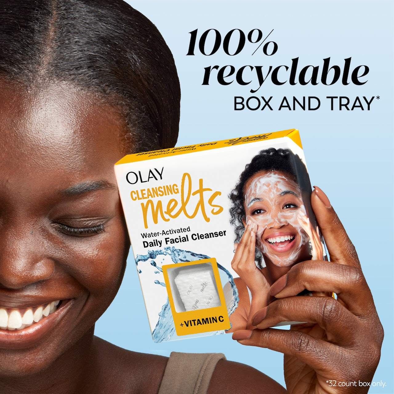 Olay Cleansing Melts + Vitamin C | 32 Count