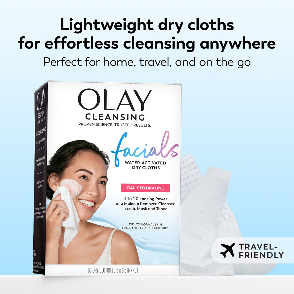 Daily Facials Cleansing Cloths Daily Hydrating Clean 66 Count