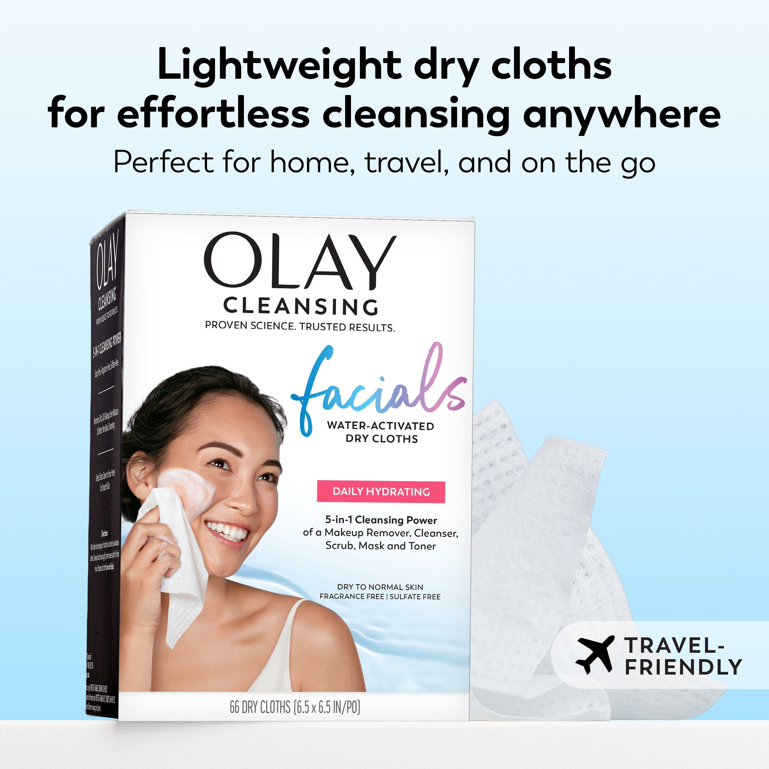 Daily Facials Cleansing Cloths Daily Hydrating Clean 66 Count