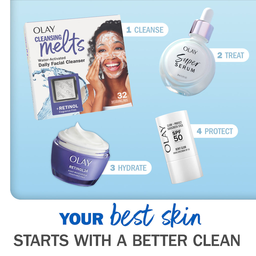 Olay Cleansing Melts + Retinol | 32 Count