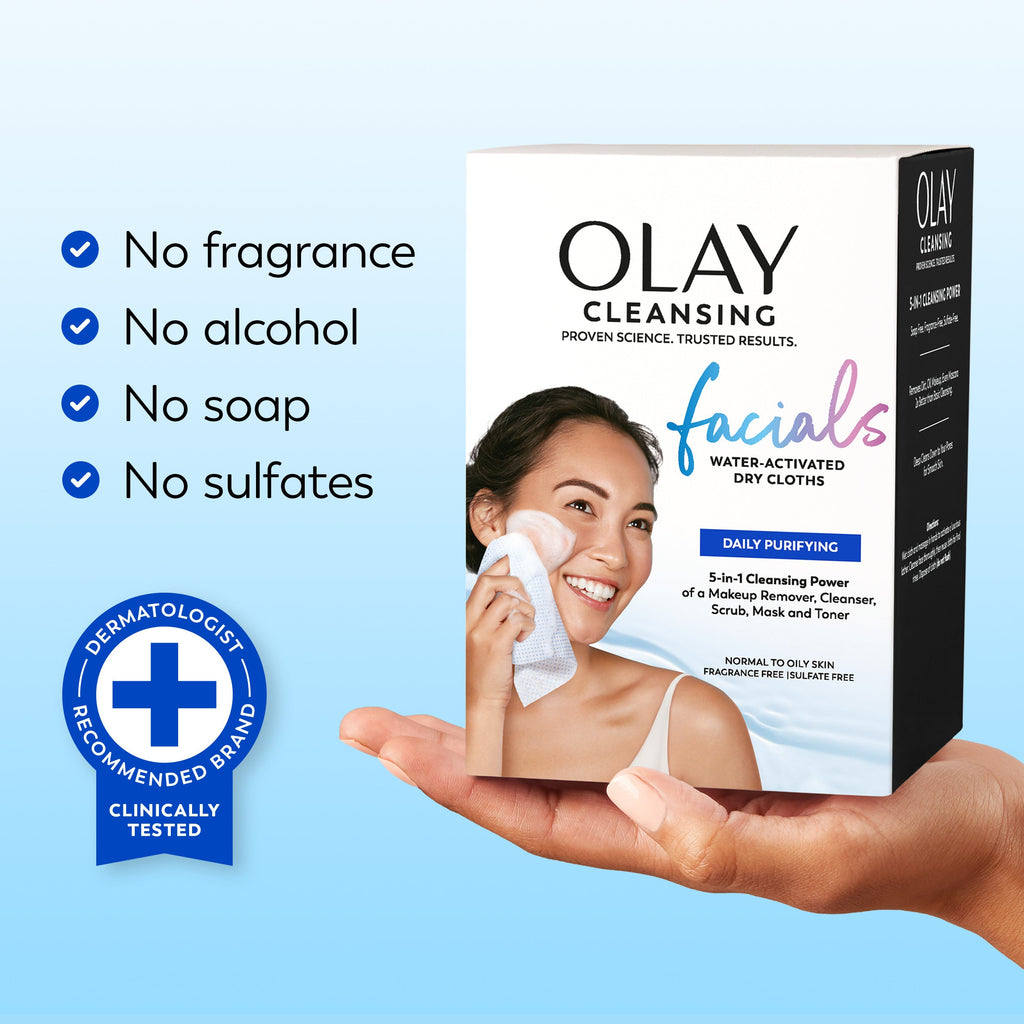 Daily Facials | Cleansing Cloths | Deeply Purifying Clean. 66 Ct