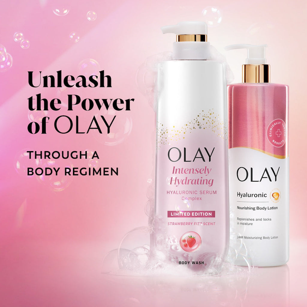 Olay Intensely Hydrating Body Wash. Strawberry