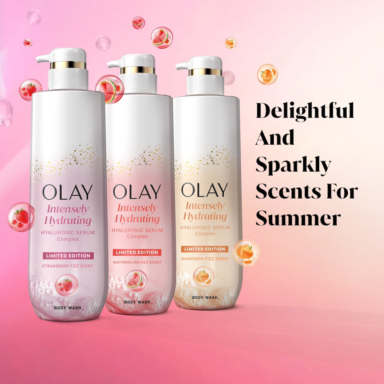 Olay Intensely Hydrating Body Wash. Strawberry
