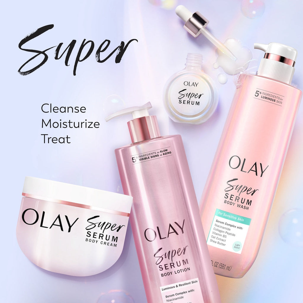 Olay Super Serum Body Wash for Sensitive Skin. 20oz. Serum Complex for Luminous Skin