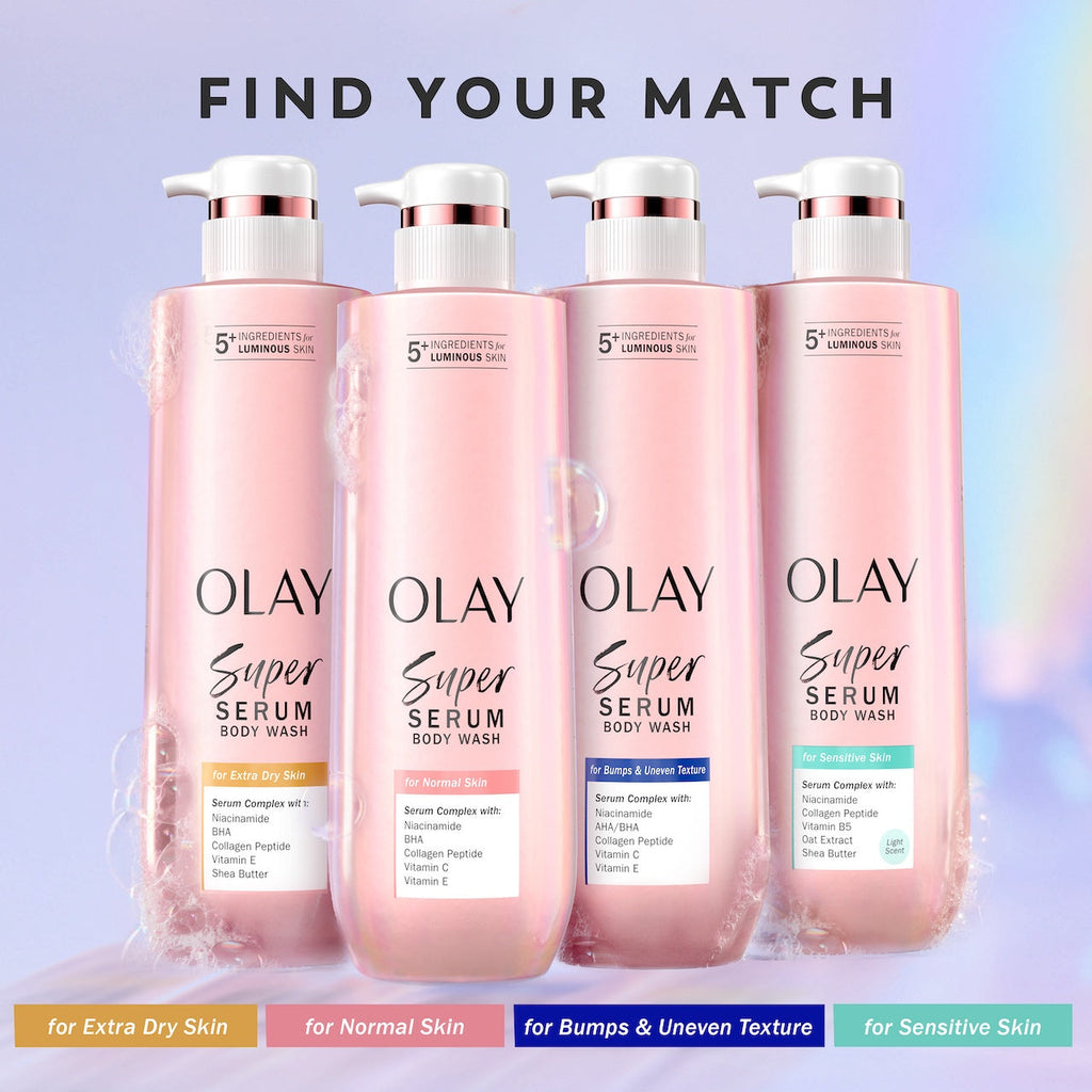 Olay Super Serum Body Wash for Sensitive Skin. 20oz. Serum Complex for Luminous Skin