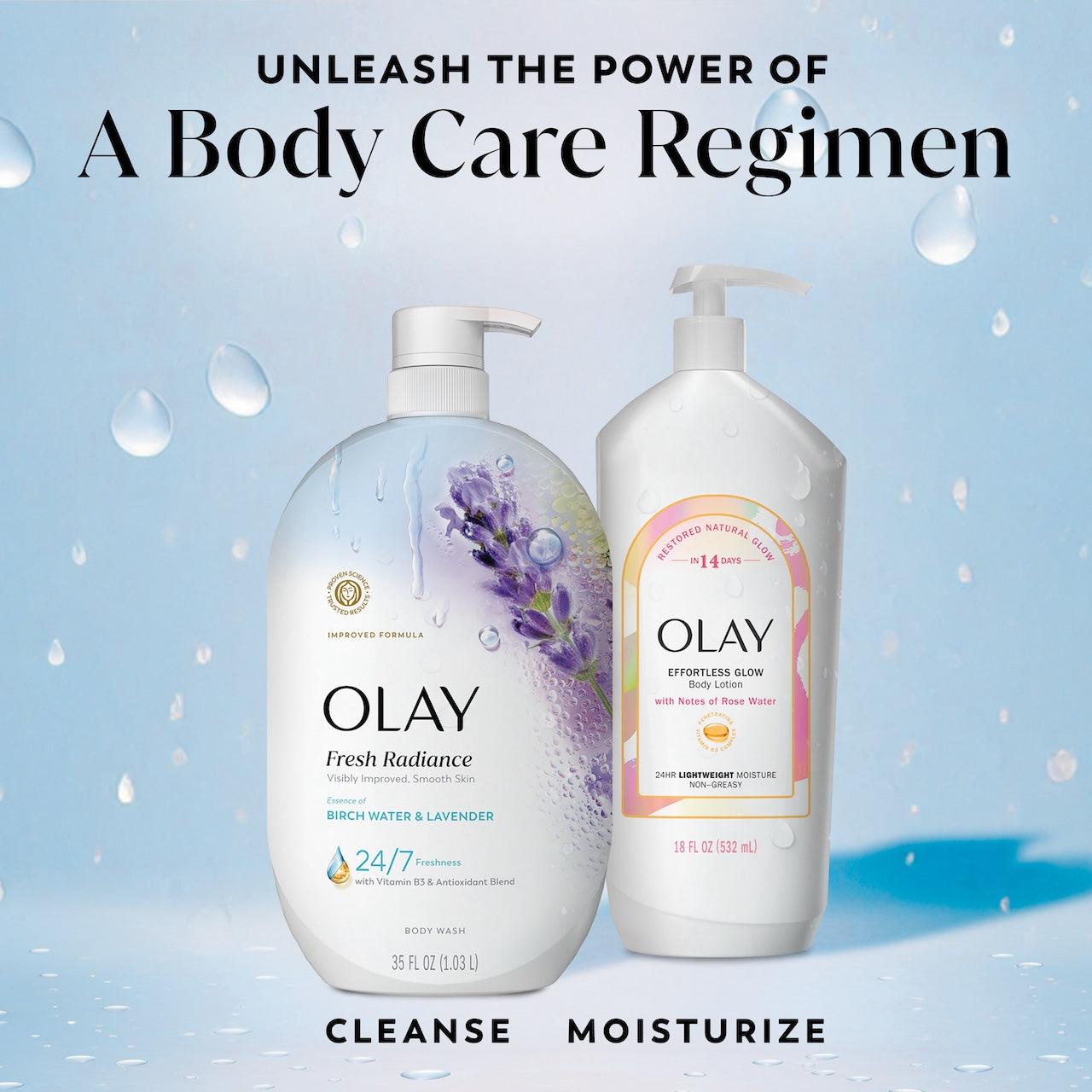 Olay Fresh Radiance Body Wash with Essence of Birch Water and Lavender. Vitamin B3 and Antioxidant Blend 35oz